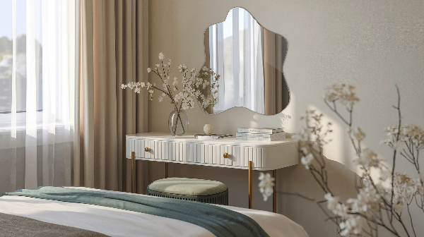 Miroir tache asymétrique 77x77 cm