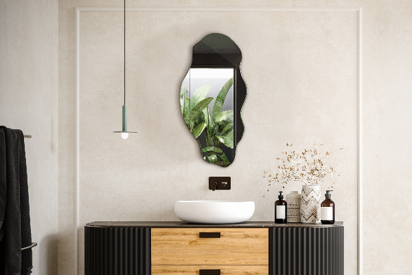 Miroir forme organique tache 45x90