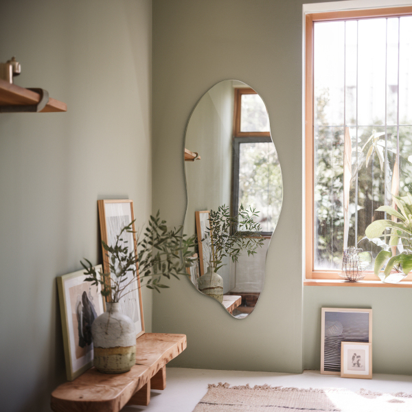 Miroir forme organique sans cadre 40x90 cm