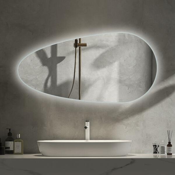 Miroir goutte d'eau led 50x100 cm