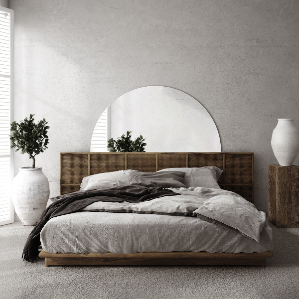 Miroir demi-rond sans bordure 40x80 cm