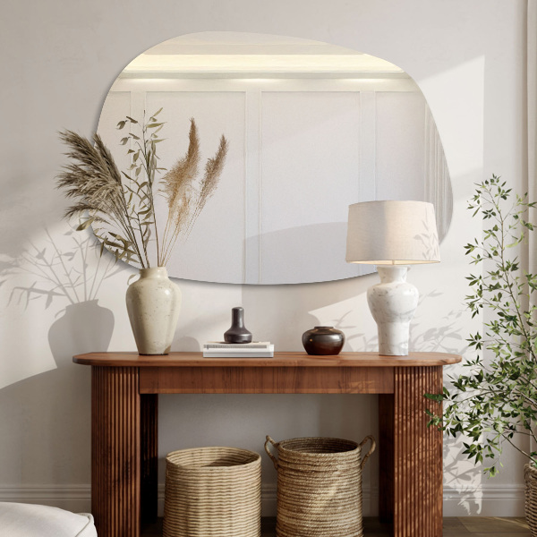 Miroir asymétrique en forme de tache 68x47 cm