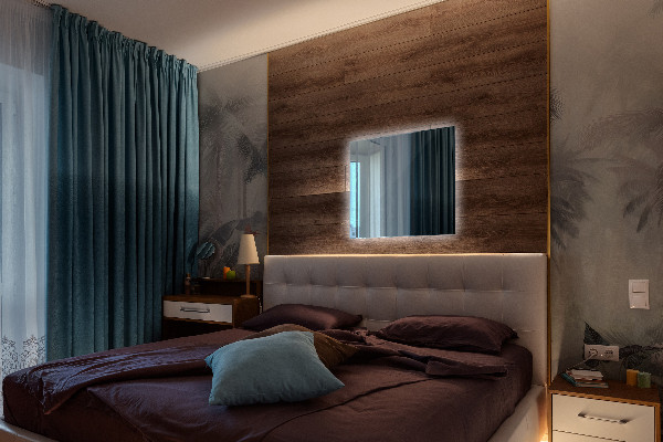 Miroir salle de bain rectangulaire led 50x50 cm