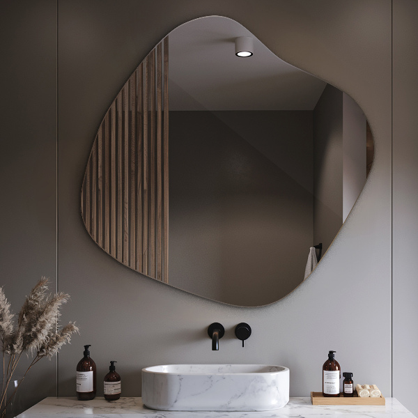 Miroir asymétrique tache original 48x48 cm