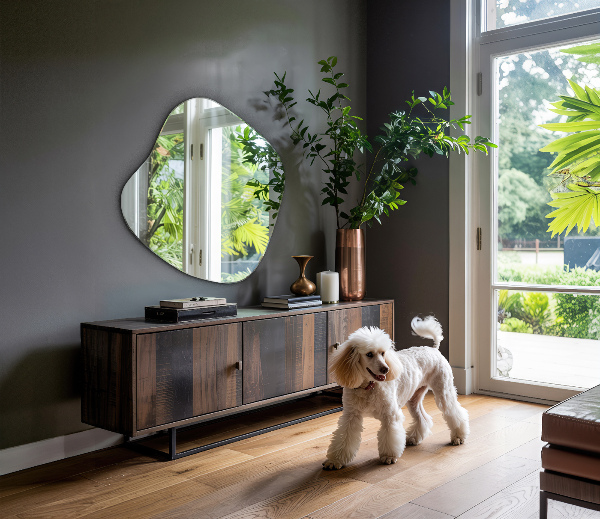 Miroir asymétrique tache original 48x48 cm