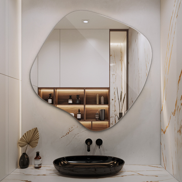 Miroir asymétrique tache original 77x77 cm