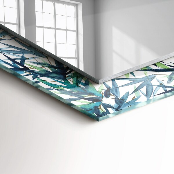 Feuilles de bambou à l'aquarelle