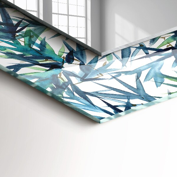 Feuilles de bambou à l'aquarelle