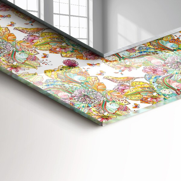 Fleurs papillons colorées