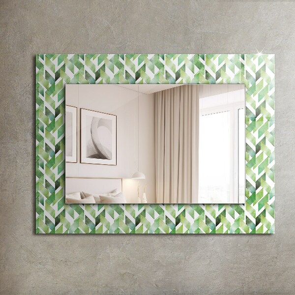 Motif géométrique vert