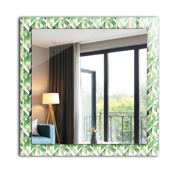 Motif géométrique vert