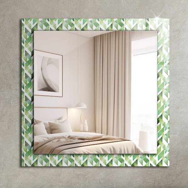 Motif géométrique vert