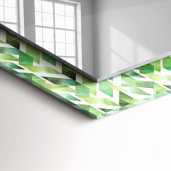Motif géométrique vert