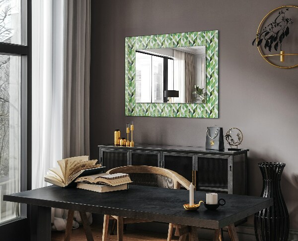 Motif géométrique vert