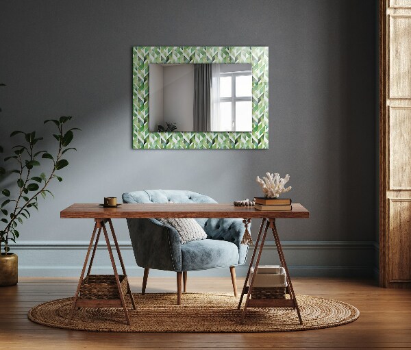 Motif géométrique vert