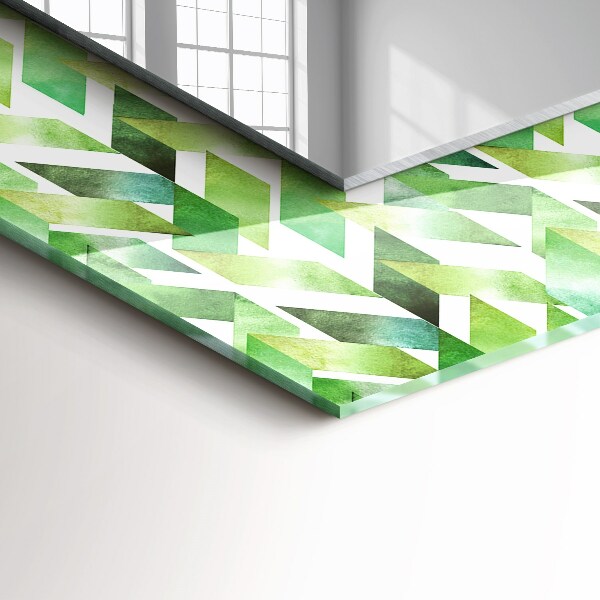 Motif géométrique vert