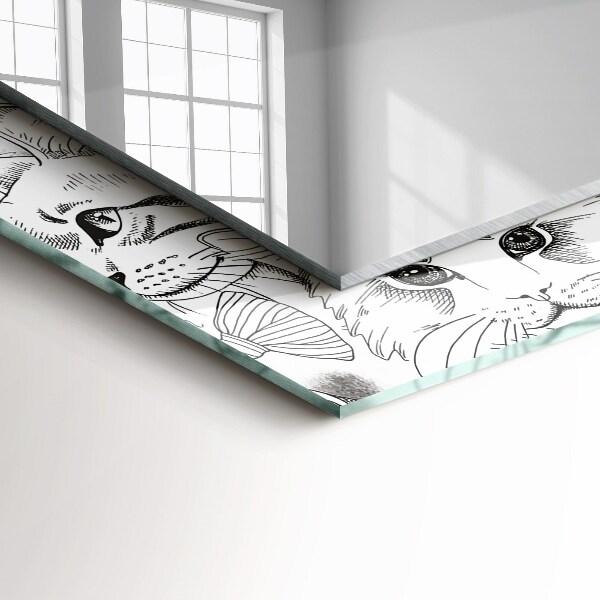 Chats avec papillons