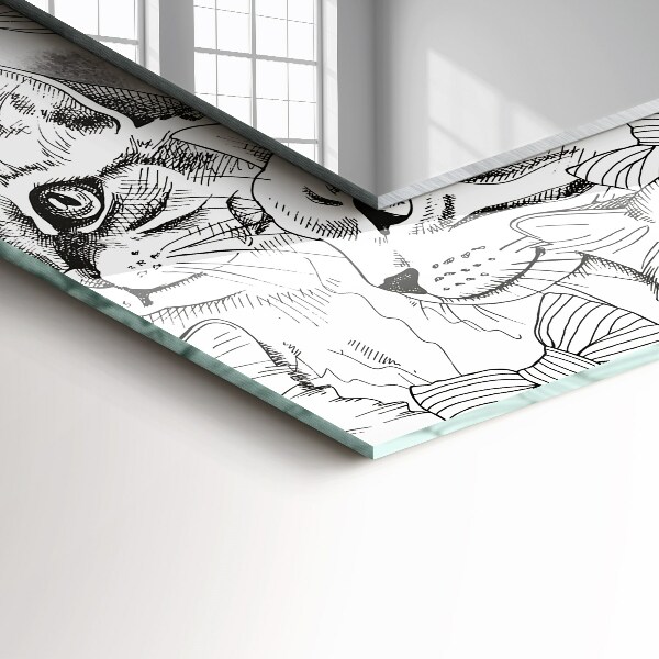 Chats avec papillons