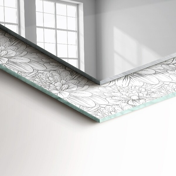 Motif floral monochrome