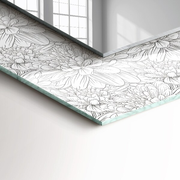 Motif floral monochrome