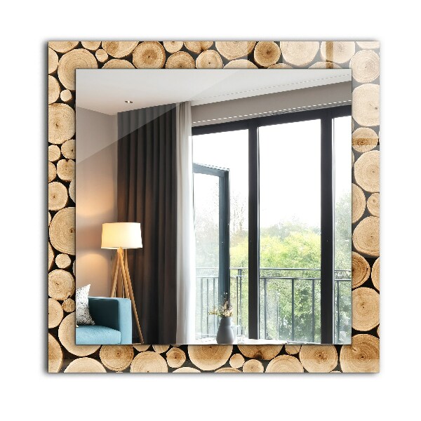 Coupe transversale de troncs d'arbres