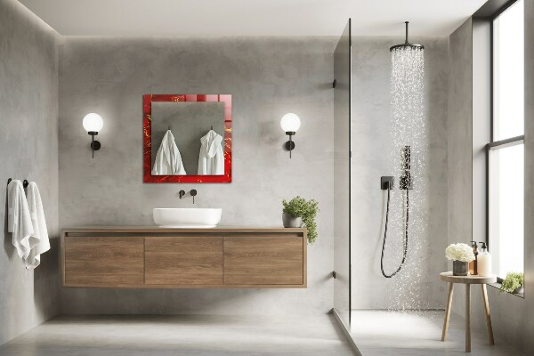 Peinture abstraite rouge