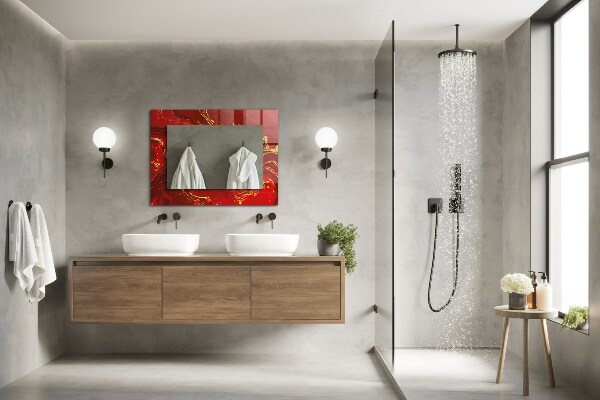 Peinture abstraite rouge