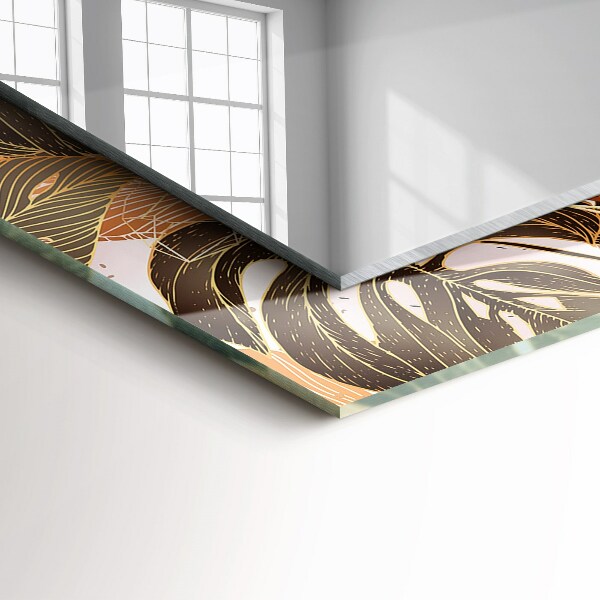 Feuilles avec motifs tropicaux