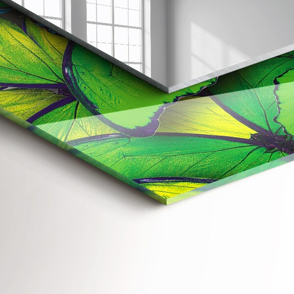 Papillons bleus et verts