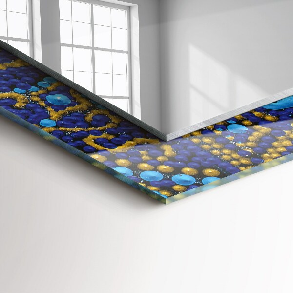 Mandala avec des points bleus