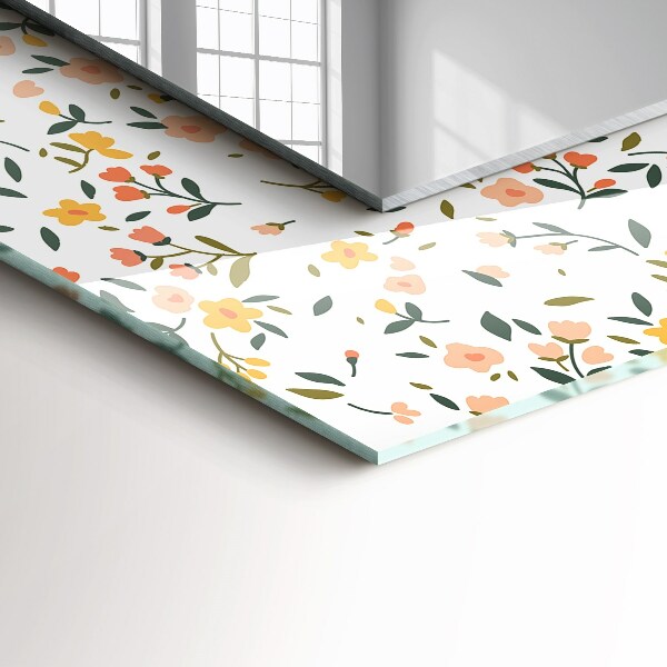 Motif floral dans un tissu