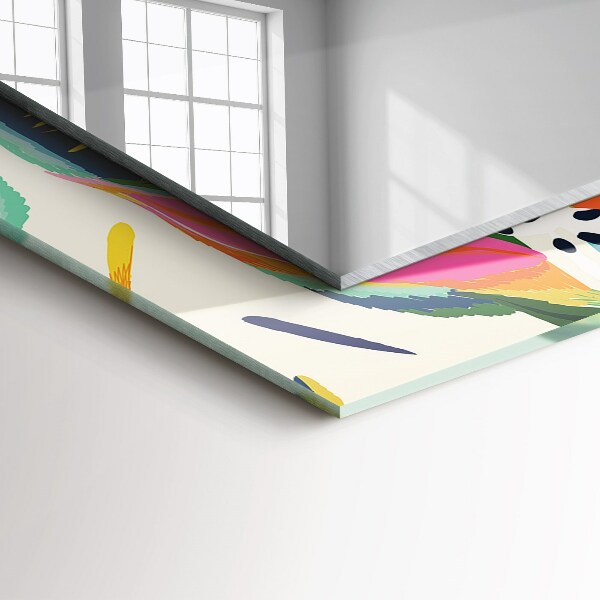 Motif de feuilles coloré