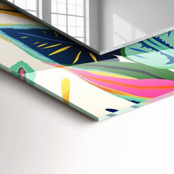 Motif de feuilles coloré