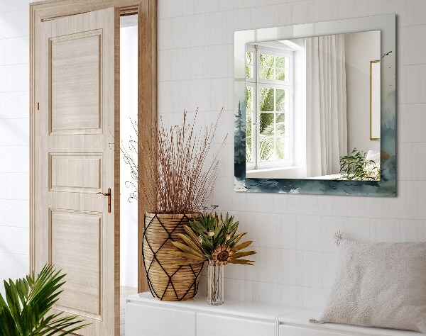 Fleurs feuilles oiseaux