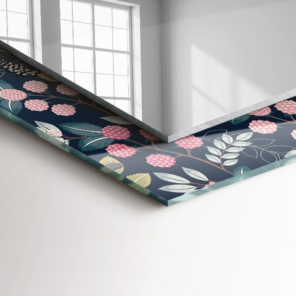 Feuilles avec motif orange