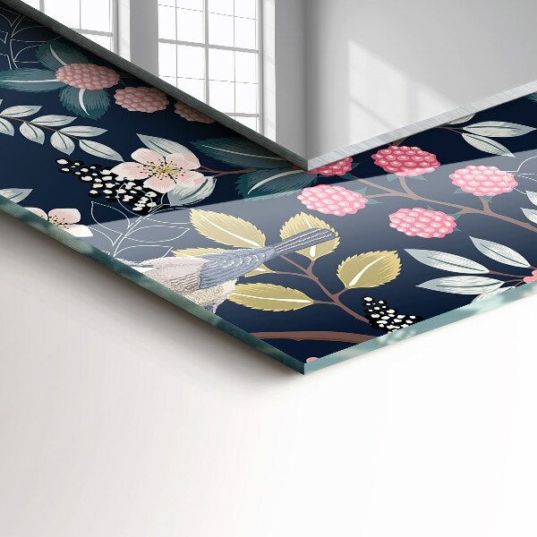 Feuilles avec motif orange