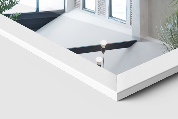 Miroir sur pied blanc 36x156 cm