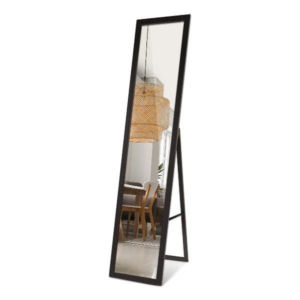 Miroir sur pied noir 36x156 cm