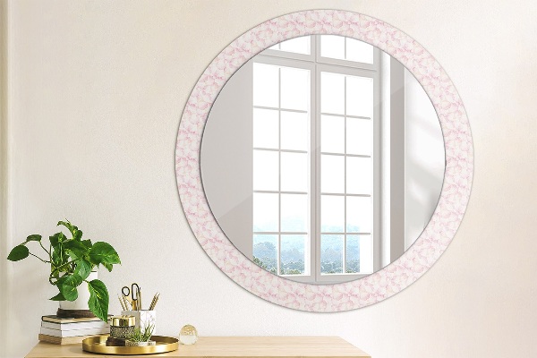 Miroir rond imprimé Pétales de fleurs