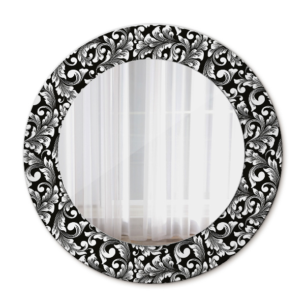 Miroir rond imprimé Ornement