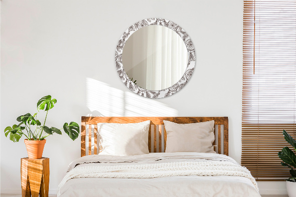 Miroir rond avec décoration Plumes de dreamcatcher