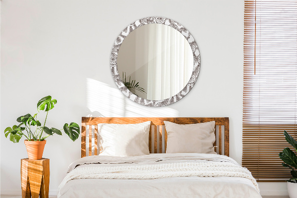 Miroir rond avec décoration Plumes de dreamcatcher