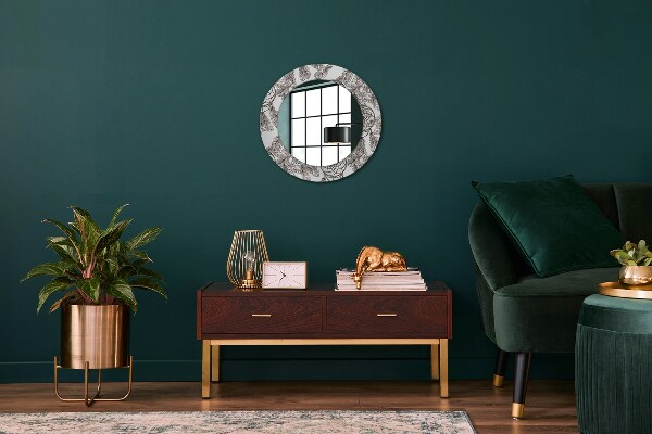 Miroir rond avec décoration Plumes de dreamcatcher