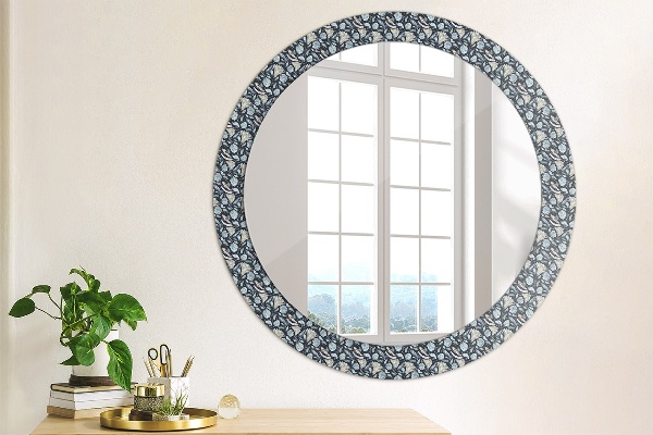 Miroir rond imprimé Motif boho