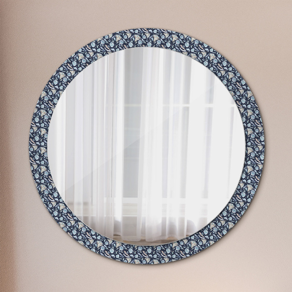Miroir rond imprimé Motif boho