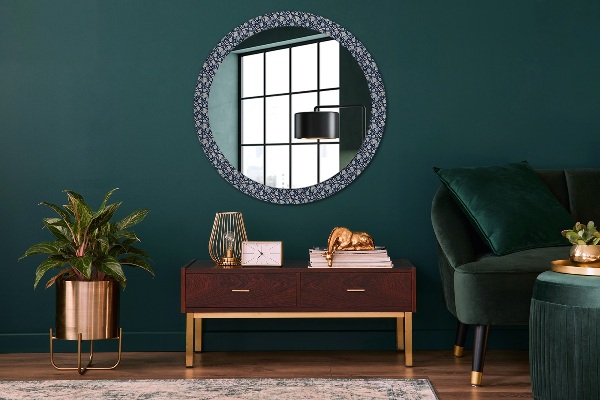 Miroir rond imprimé Motif boho
