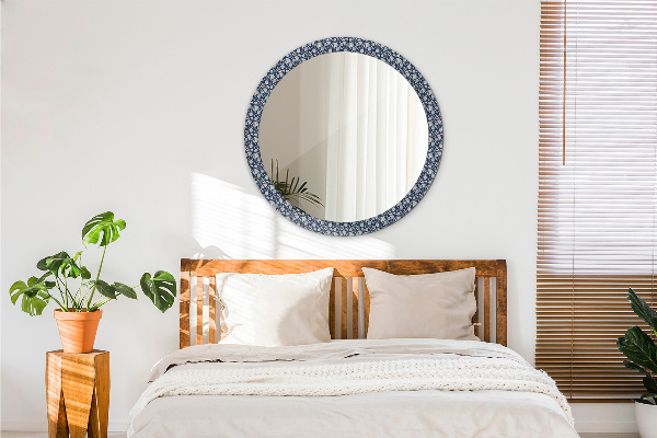 Miroir rond imprimé Motif boho