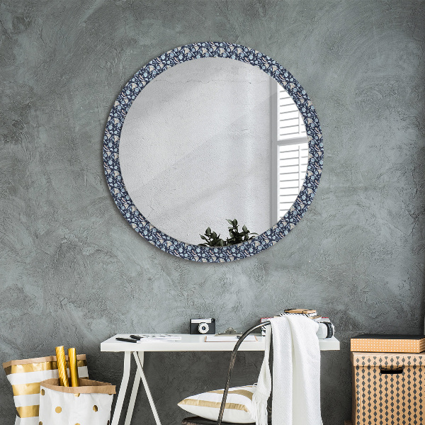 Miroir rond imprimé Motif boho