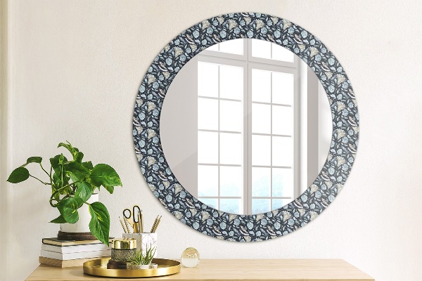 Miroir rond imprimé Motif boho