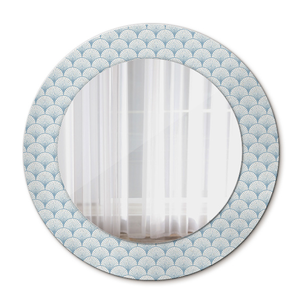 Miroir rond imprimé Rétro japonais